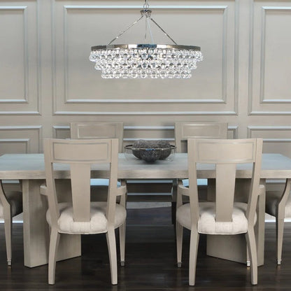 Abe Waterdrop Crystal Round Chandelier 35" - Richardrider