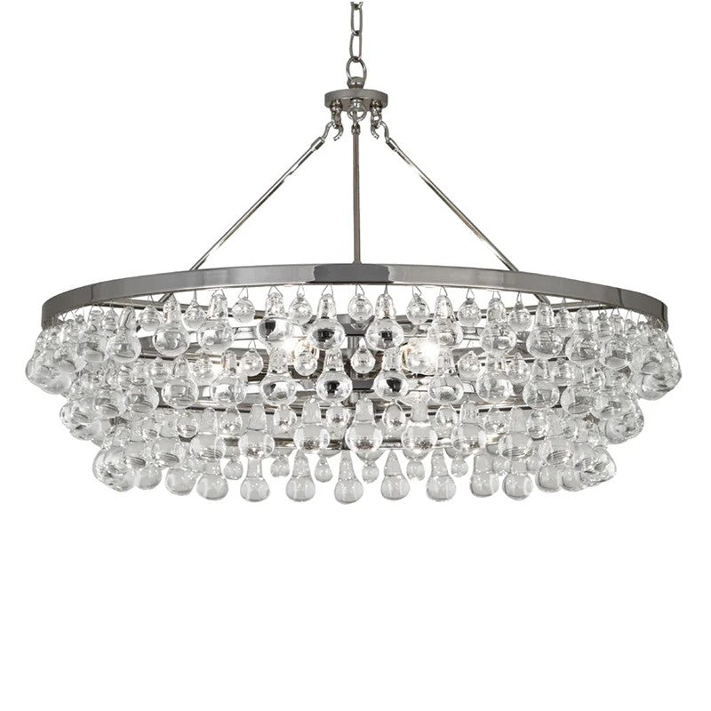 Abe Waterdrop Crystal Round Chandelier 35" - Richardrider