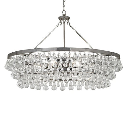 Abe Waterdrop Crystal Round Chandelier 35" - Richardrider