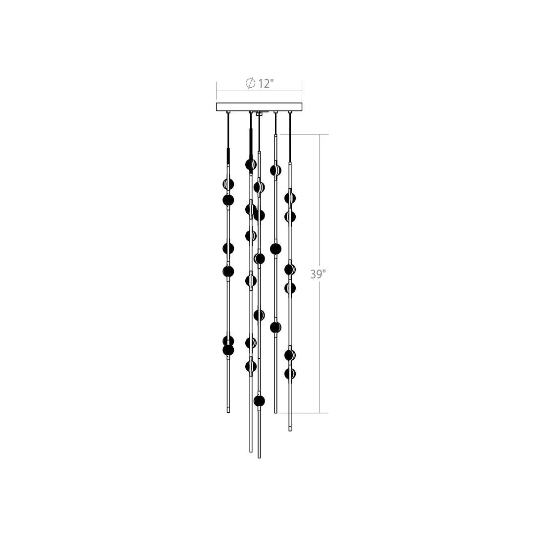 Art Design Creative Constellation Chandelier for Foyer/Staircase/High-ceiling Space