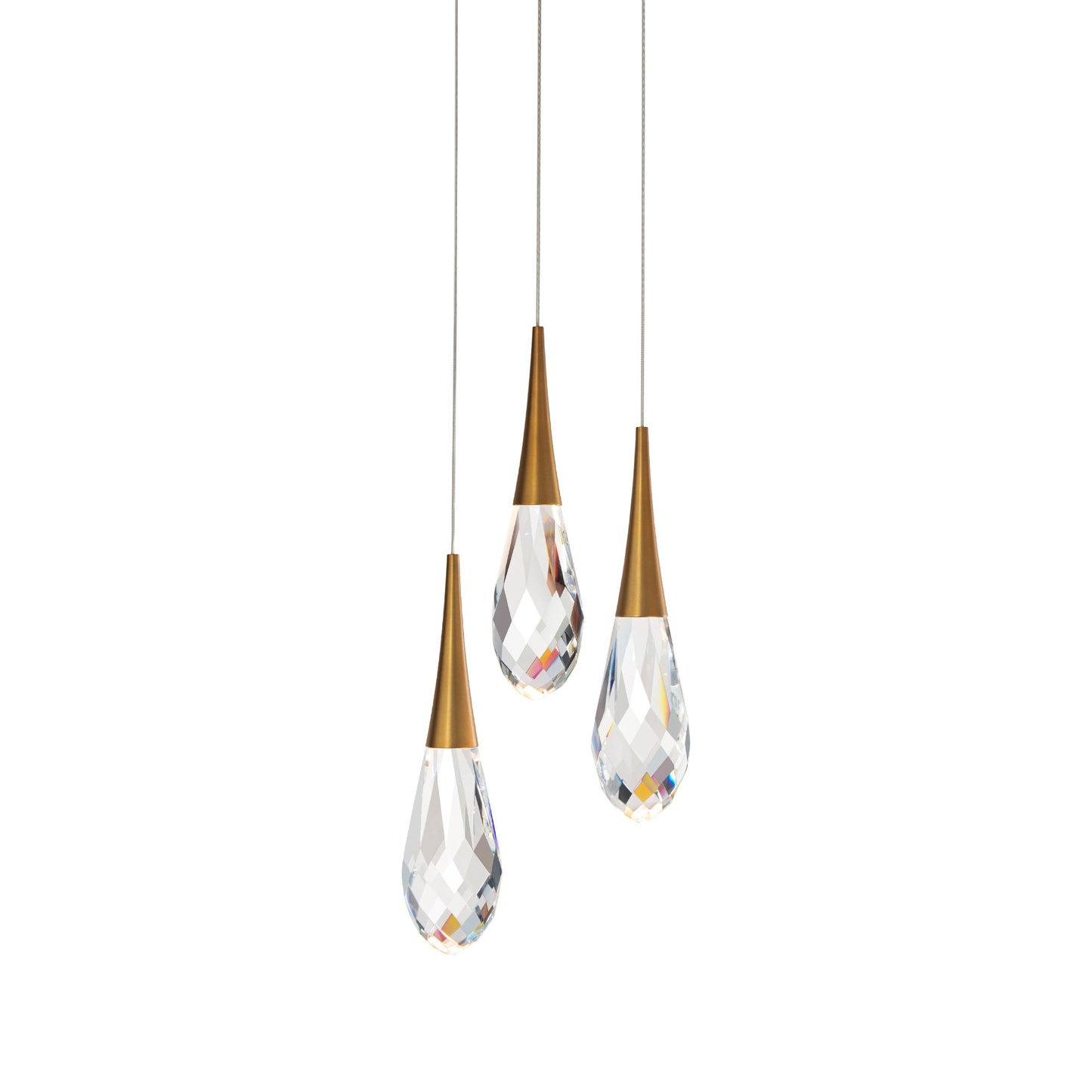 Hibiscus LED Crystal Multi Light Pendant Light - Richardrider