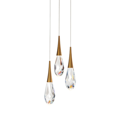Hibiscus LED Crystal Multi Light Pendant Light - Richardrider