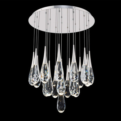 Hibiscus LED Crystal Multi Light Pendant Light - Richardrider