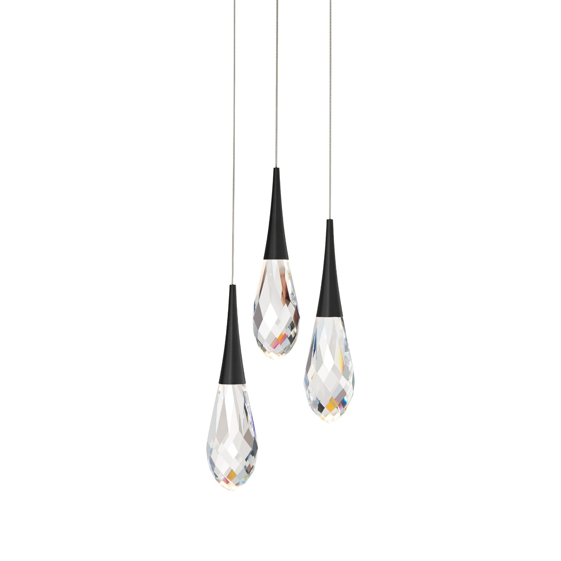 Hibiscus LED Crystal Multi Light Pendant Light - Richardrider