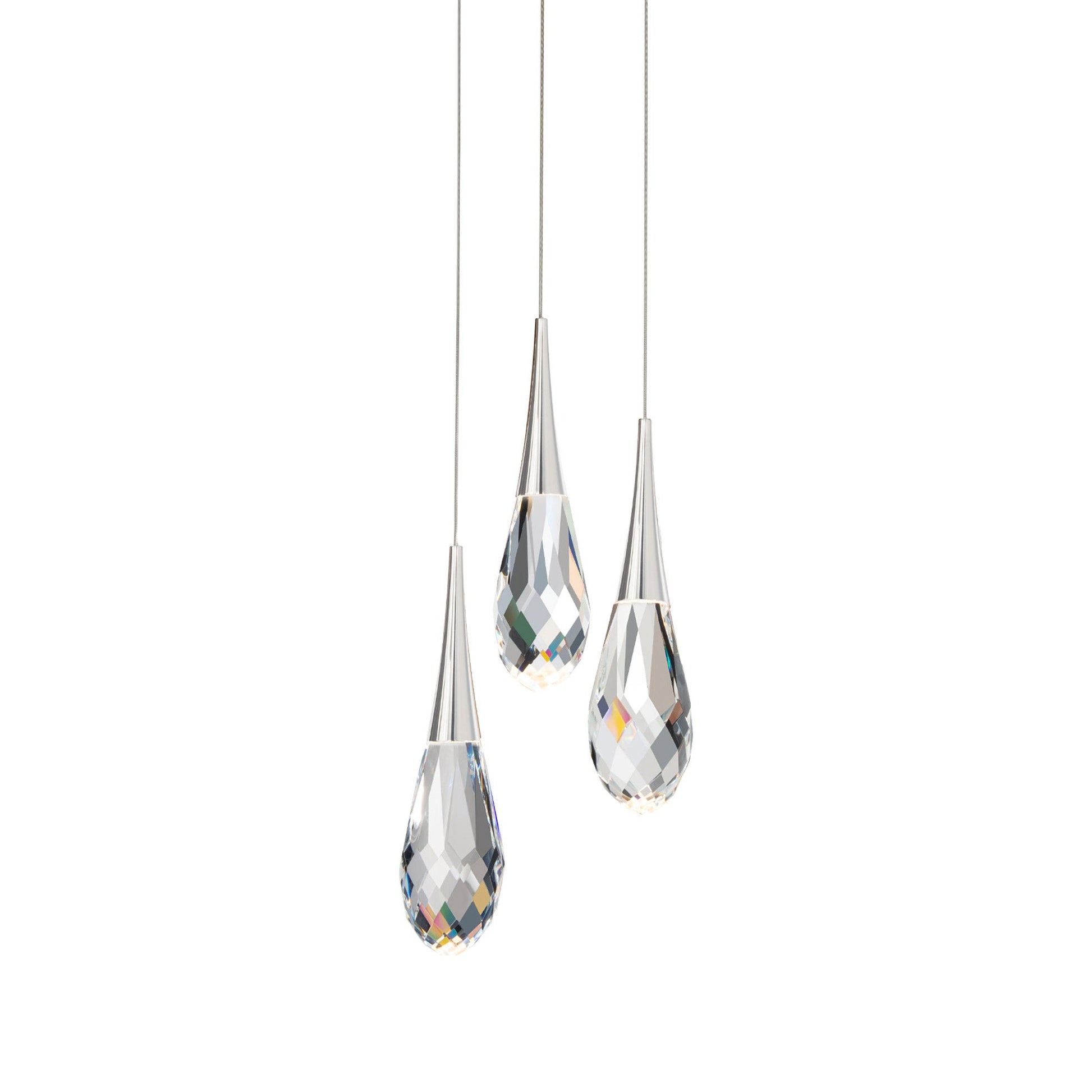 Hibiscus LED Crystal Multi Light Pendant Light - Richardrider
