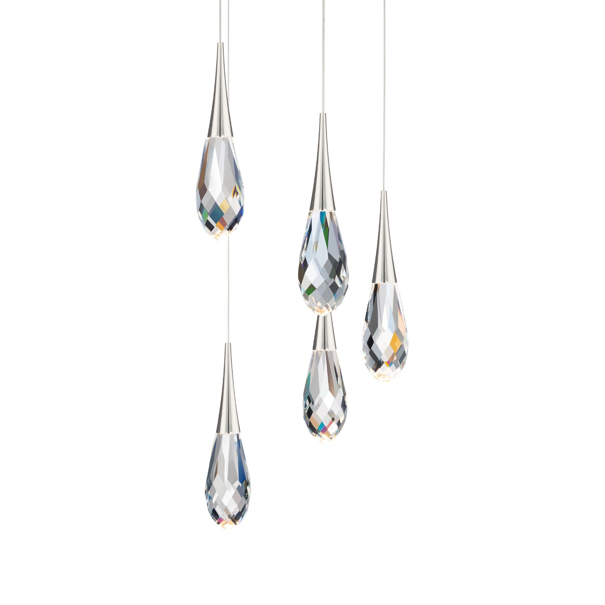 Hibiscus LED Crystal Multi Light Pendant Light - Richardrider