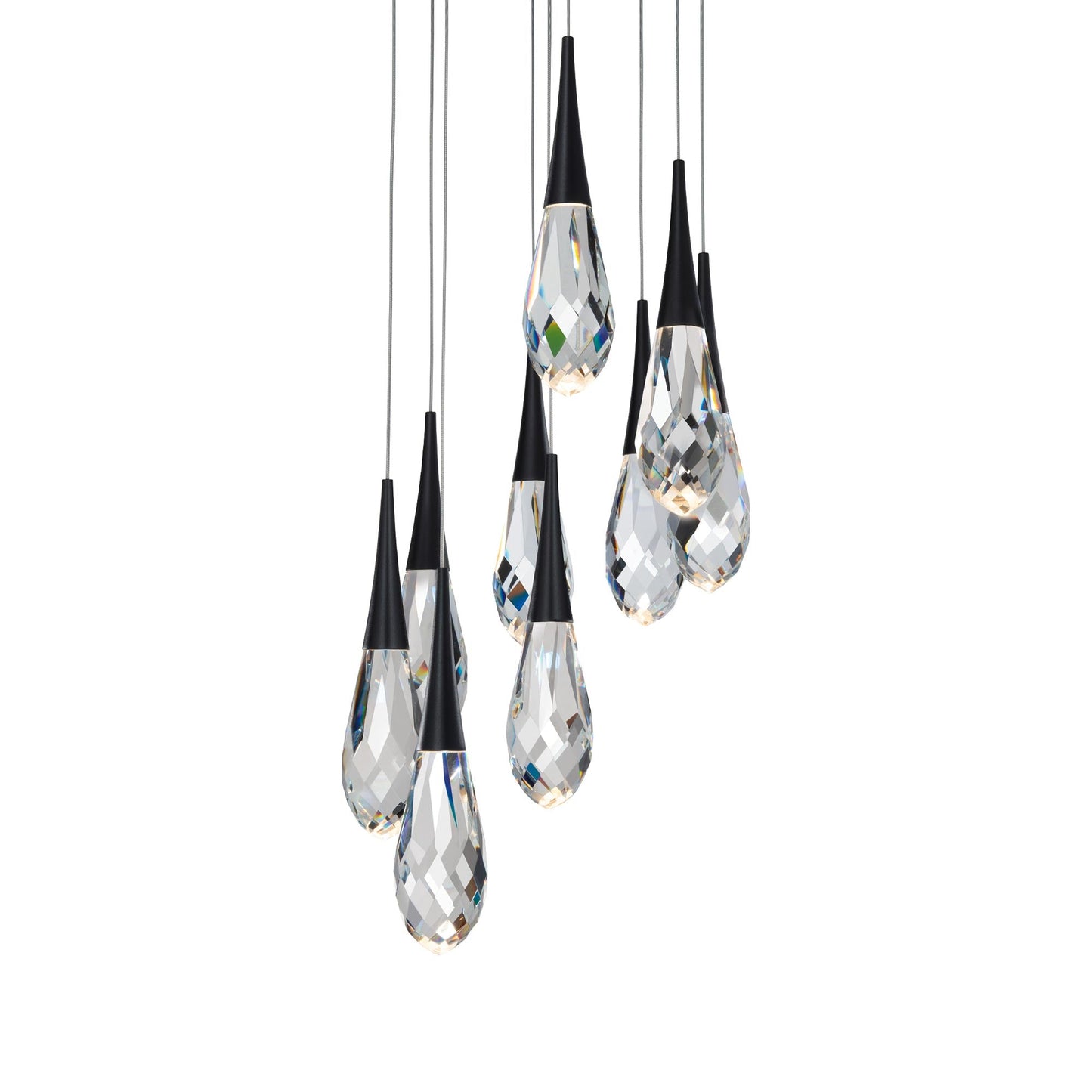 Hibiscus LED Crystal Multi Light Pendant Light - Richardrider
