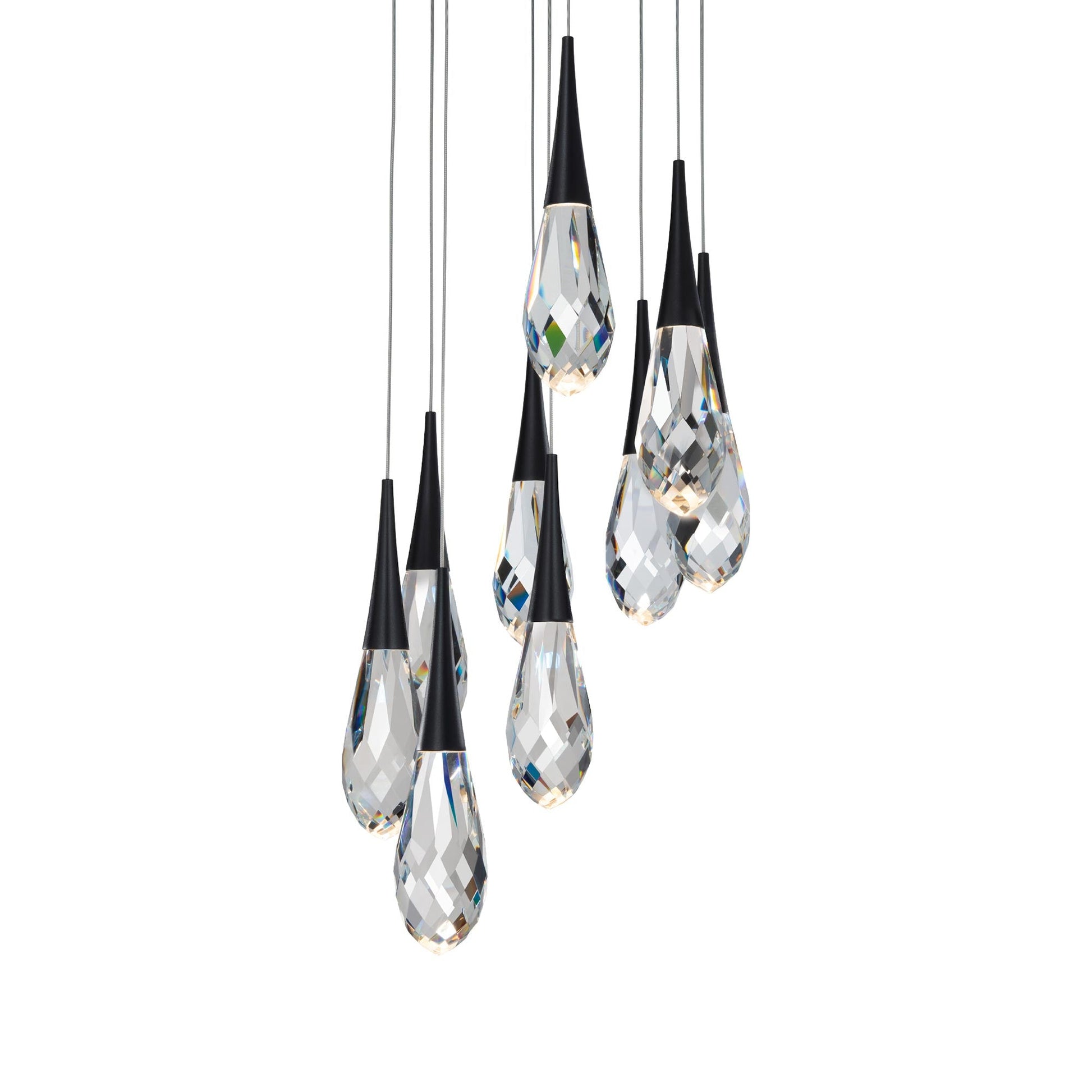 Hibiscus LED Crystal Multi Light Pendant Light - Richardrider