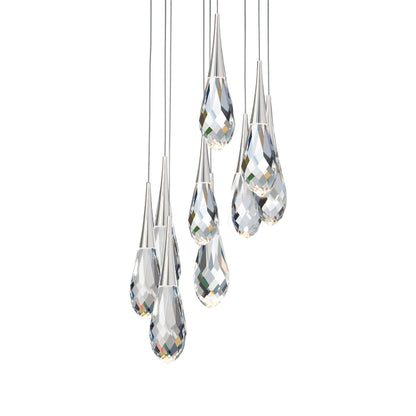 Hibiscus LED Crystal Multi Light Pendant Light - Richardrider