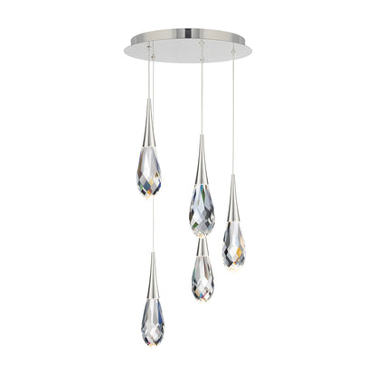 Hibiscus LED Crystal Multi Light Pendant Light - Richardrider