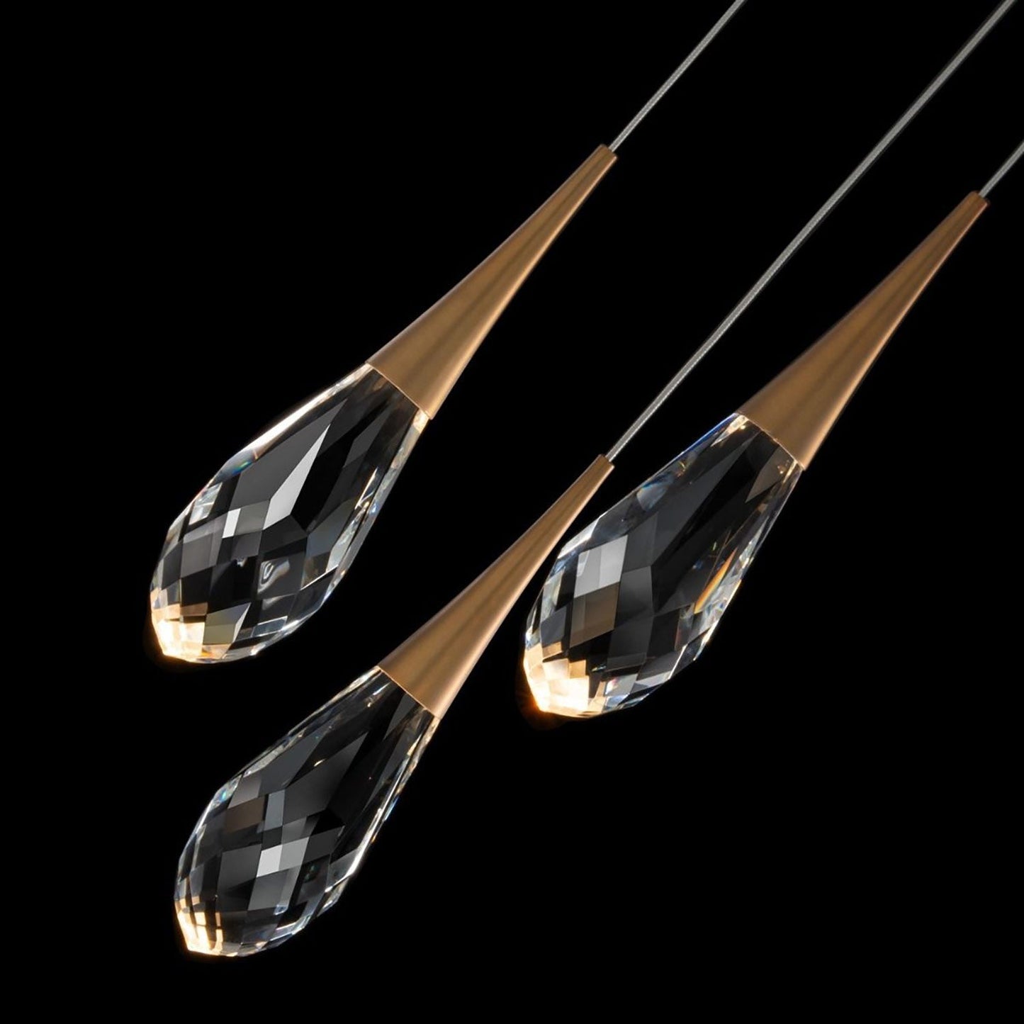 Hibiscus LED Crystal Multi Light Pendant Light - Richardrider