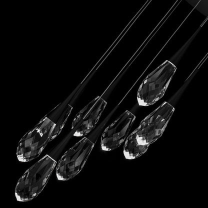 Hibiscus LED Crystal Multi Light Pendant Light - Richardrider
