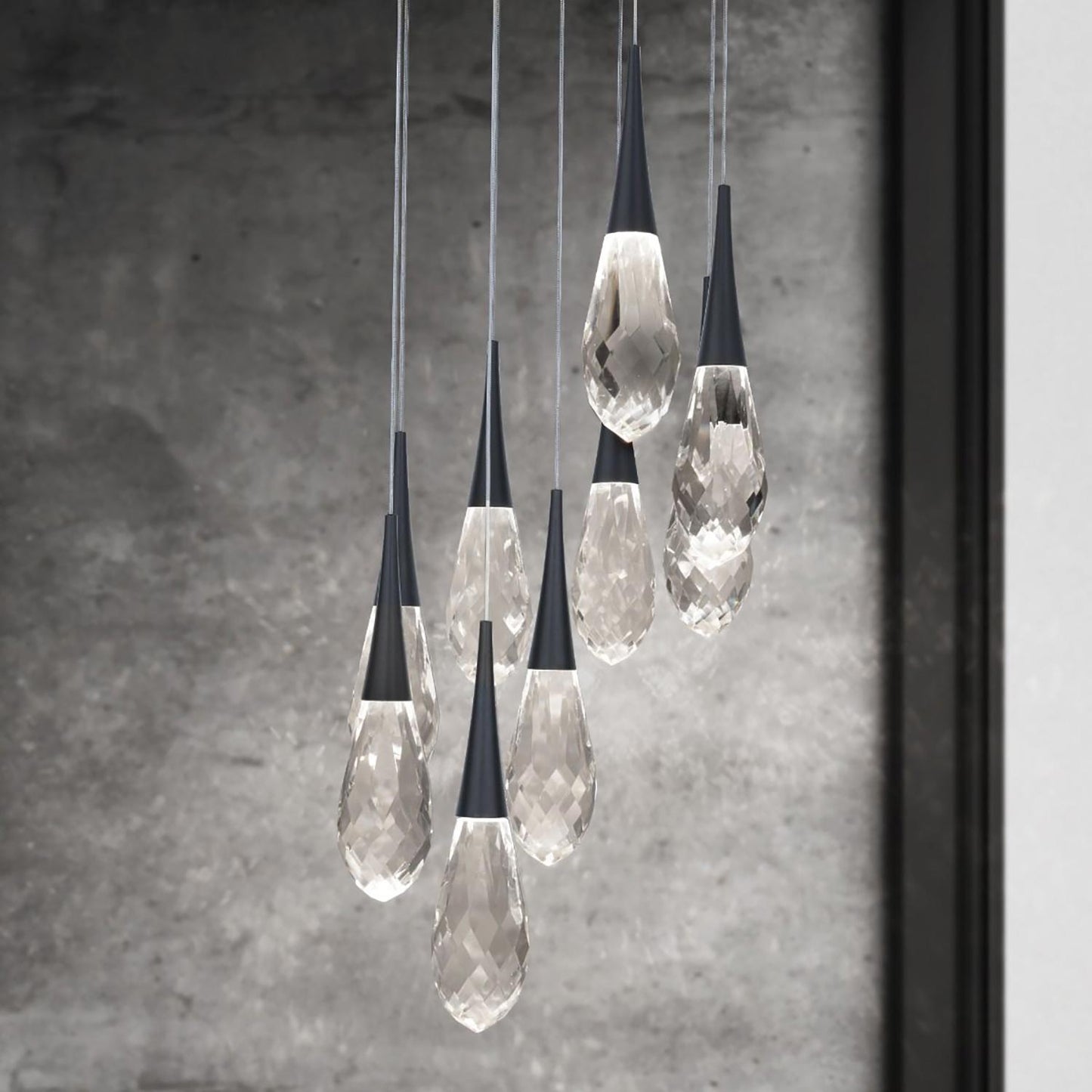 Hibiscus LED Crystal Multi Light Pendant Light - Richardrider