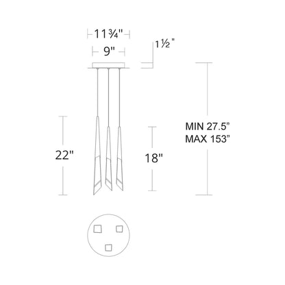 Solitude Round LED Multi Chandelier - Richardrider