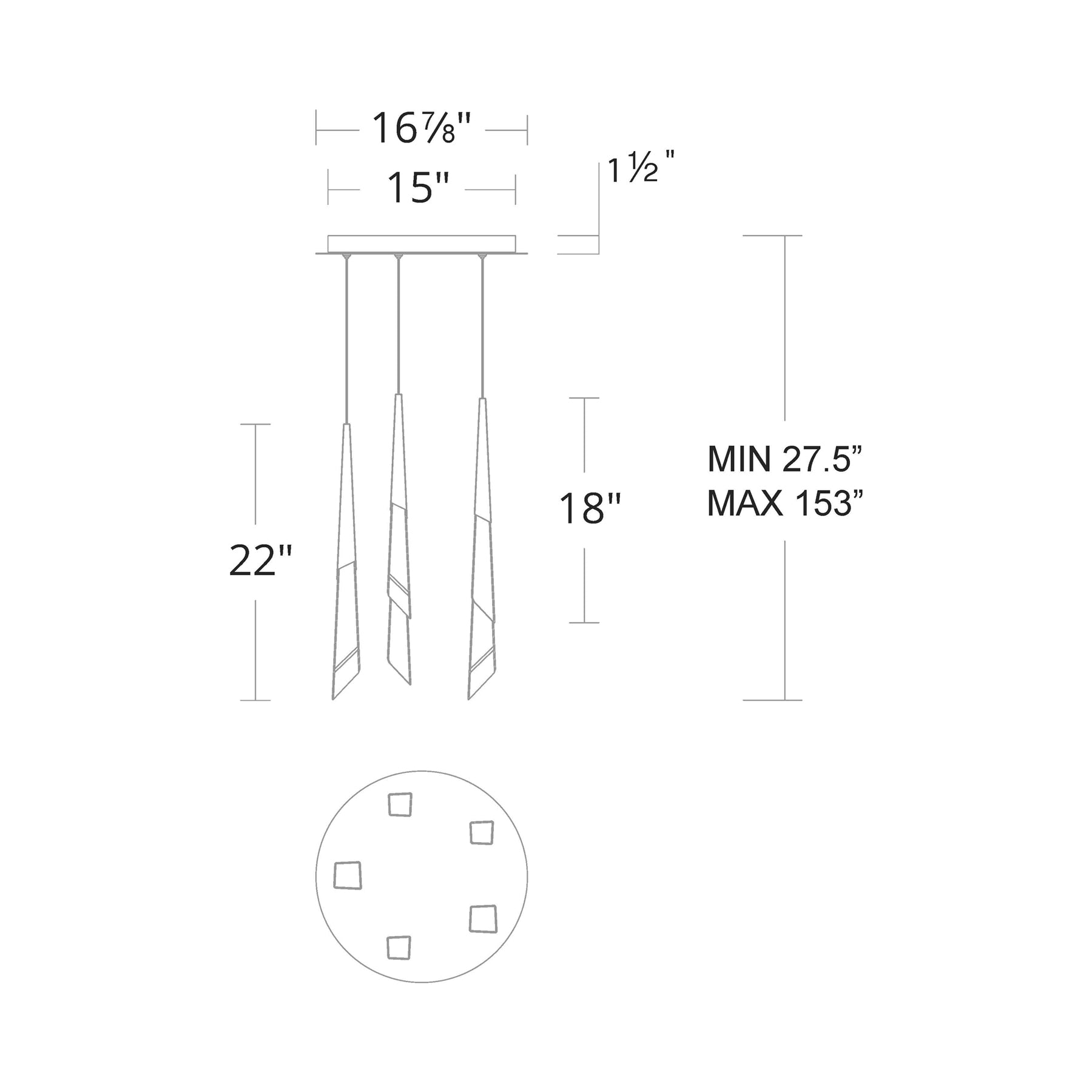 Solitude Round LED Multi Chandelier - Richardrider