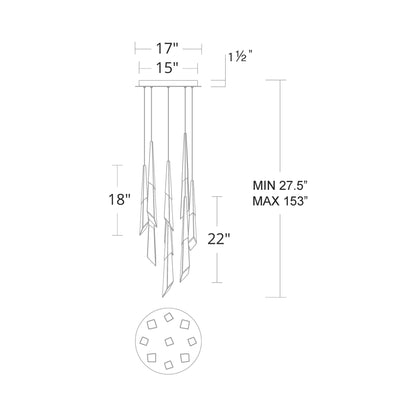Solitude Round LED Multi Chandelier - Richardrider