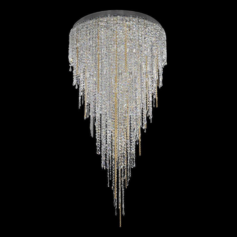 Modern Light Luxury Crystal Tassel Chandelier for Staircase/Living Room - Richardrider