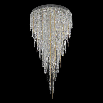 Modern Light Luxury Crystal Tassel Chandelier for Staircase/Living Room - Richardrider