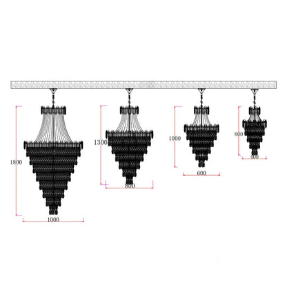 Luxury Modern Multi-tiered Crystal Chandelier for Staircase/Foyer - Richardrider