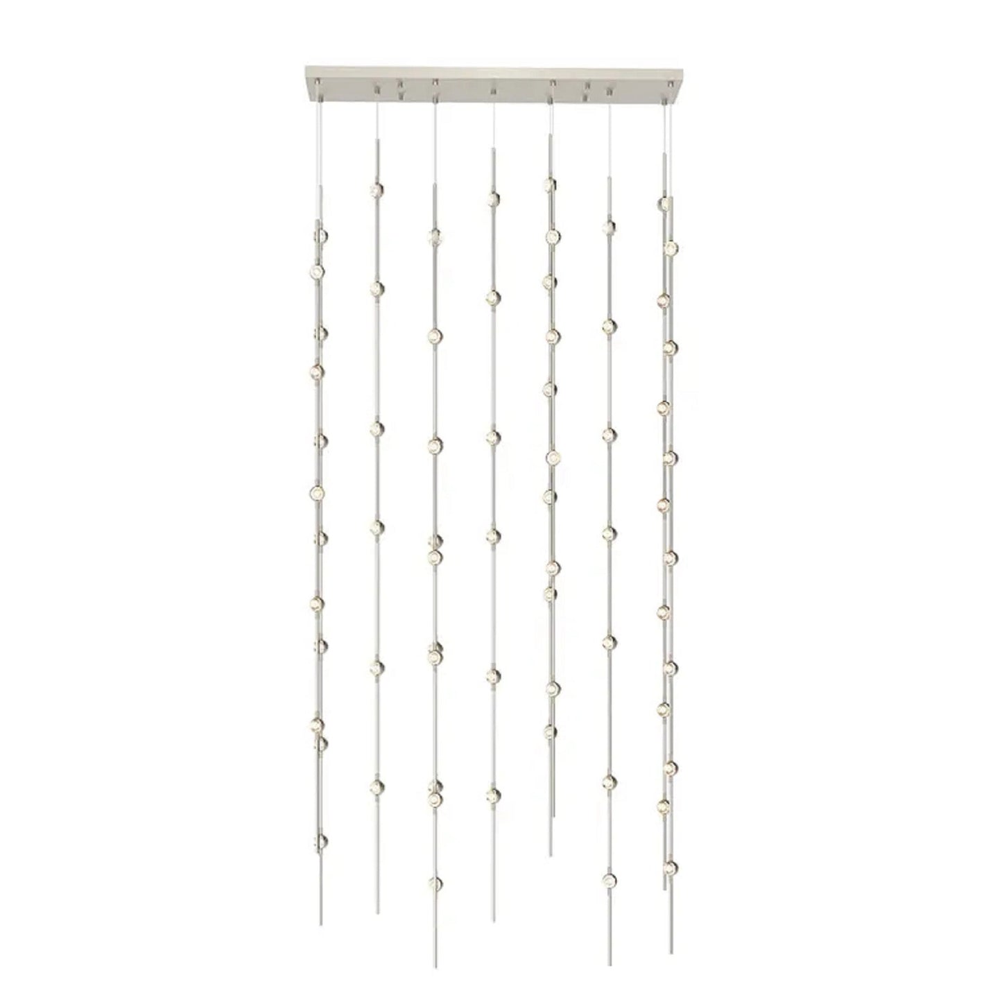 Verelune Andromeda Rectangle LED Chandelier Metal & Acrylic 35.5"W x 7.5"D