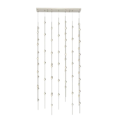 Verelune Andromeda Rectangle LED Chandelier Metal & Acrylic 35.5"W x 7.5"D