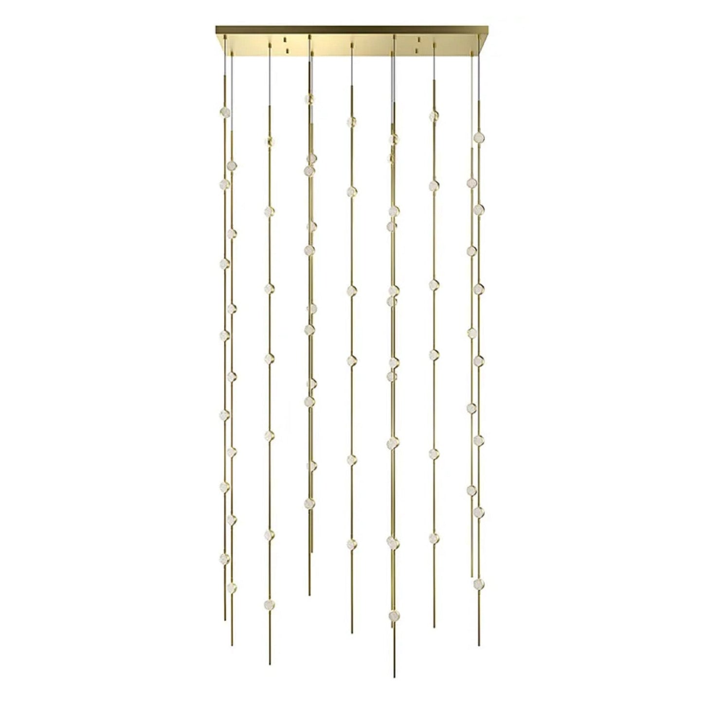 Verelune Andromeda Rectangle LED Chandelier Metal & Acrylic 35.5"W x 7.5"D