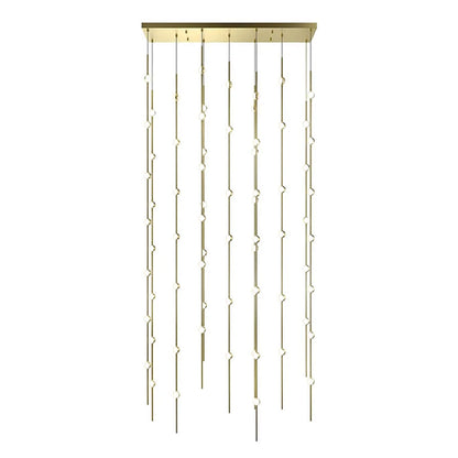 Verelune Andromeda Rectangle LED Chandelier Metal & Acrylic 35.5"W x 7.5"D