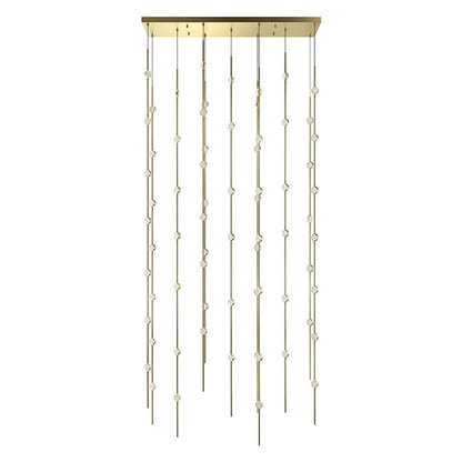 Verelune Andromeda Rectangle LED Chandelier Metal & Acrylic 35.5"W x 7.5"D