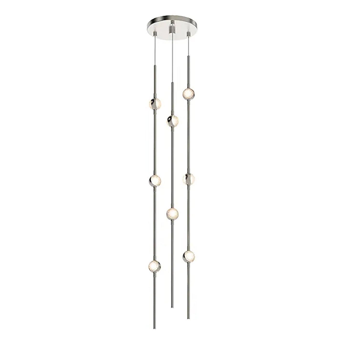 Verelune Andromeda Round LED Chandelier Metal & Acrylic 6"D