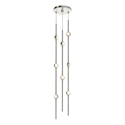 Verelune Andromeda Round LED Chandelier Metal & Acrylic 6"D