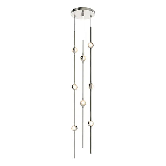 Verelune Andromeda Round LED Chandelier Metal & Acrylic 6"D