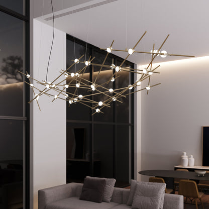 Verelune Ursa Major Chandelier Acrylic & Metal 94"W x 30"D