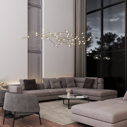 Verelune Ursa Major Chandelier Acrylic & Metal 94"W x 30"D
