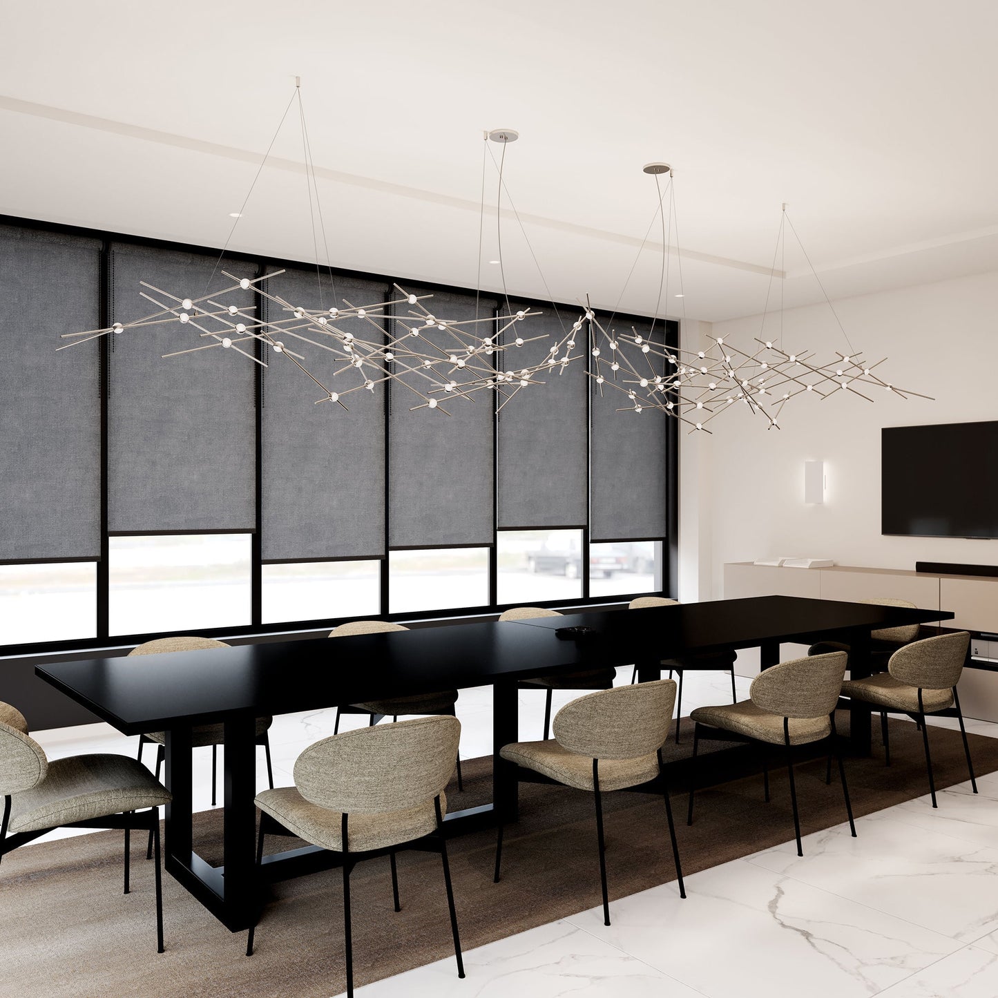 Verelune Ursa Major Chandelier Acrylic & Metal 94"W x 30"D