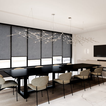Verelune Ursa Major Chandelier Acrylic & Metal 94"W x 30"D