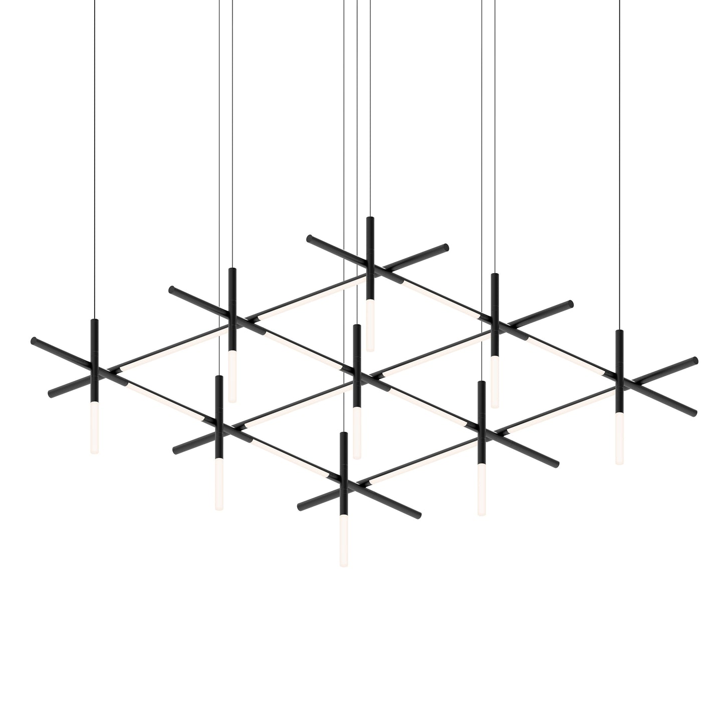 Aviaerion Square Chandelier Metal & Acrylic 74.25"W x 69"D
