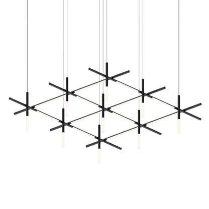 Aviaerion Square Chandelier Metal & Acrylic 74.25"W x 69"D
