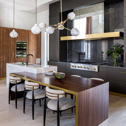 Covington Horizontal White Globe Branching Bubble Chandelier - Richardrider