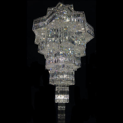 Luxury Plaza Multi-Tier Crystal Chandelier for High Ceilings/Hotel Hall / 2 Story Foyer - Richardrider