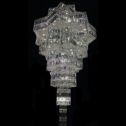 Luxury Plaza Multi-Tier Crystal Chandelier for High Ceilings/Hotel Hall / 2 Story Foyer - Richardrider