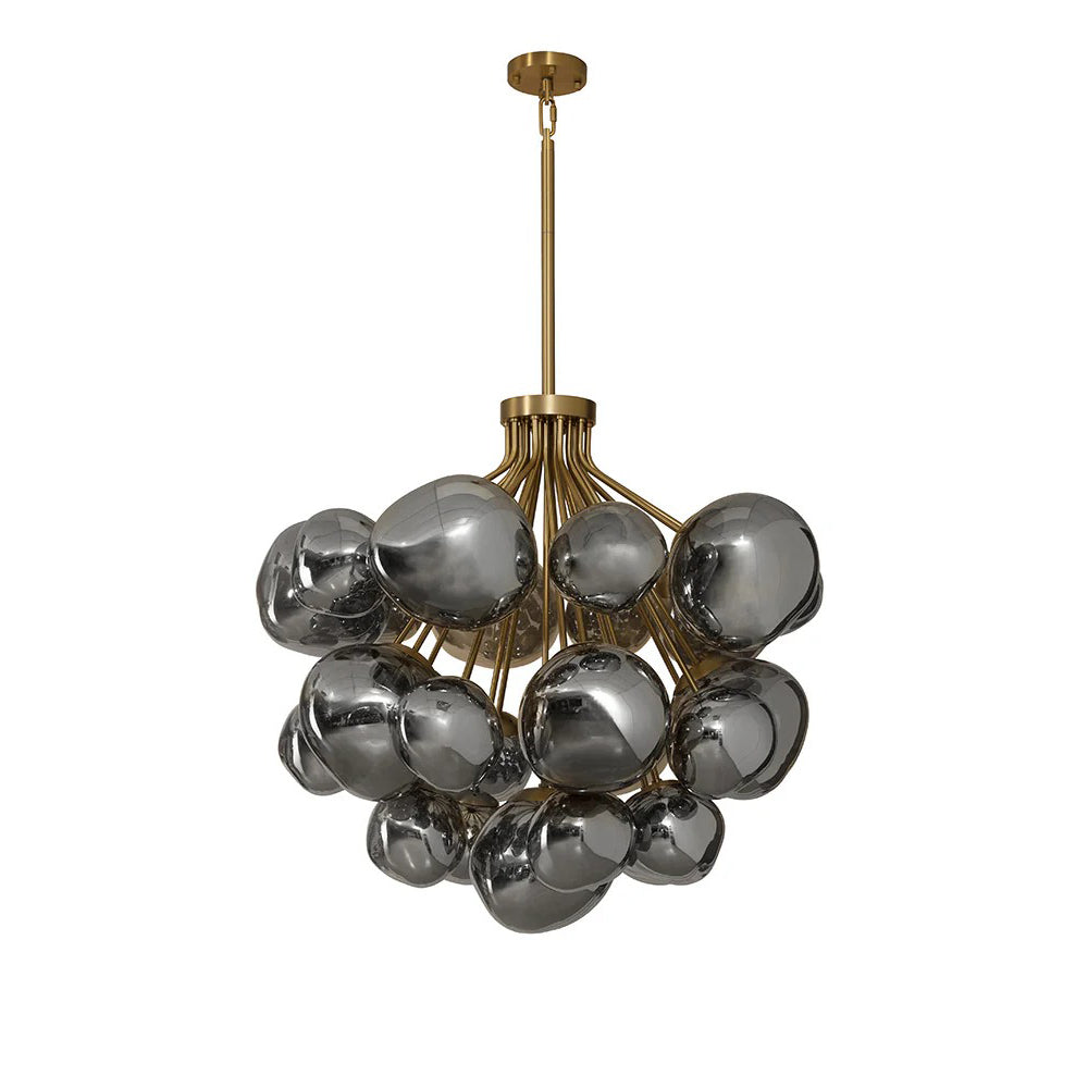 Vetouver Chandelier Hand-blown Glass & Iron 40"D