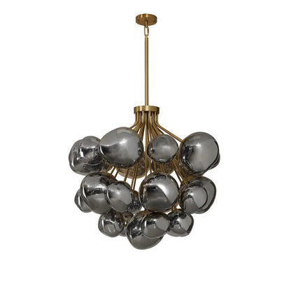 Vetouver Chandelier Hand-blown Glass & Iron 40"D