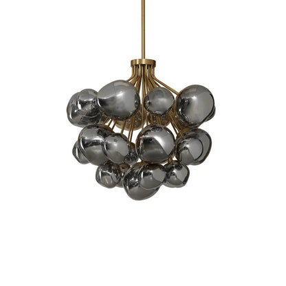 Vetouver Chandelier Hand-blown Glass & Iron 40"D
