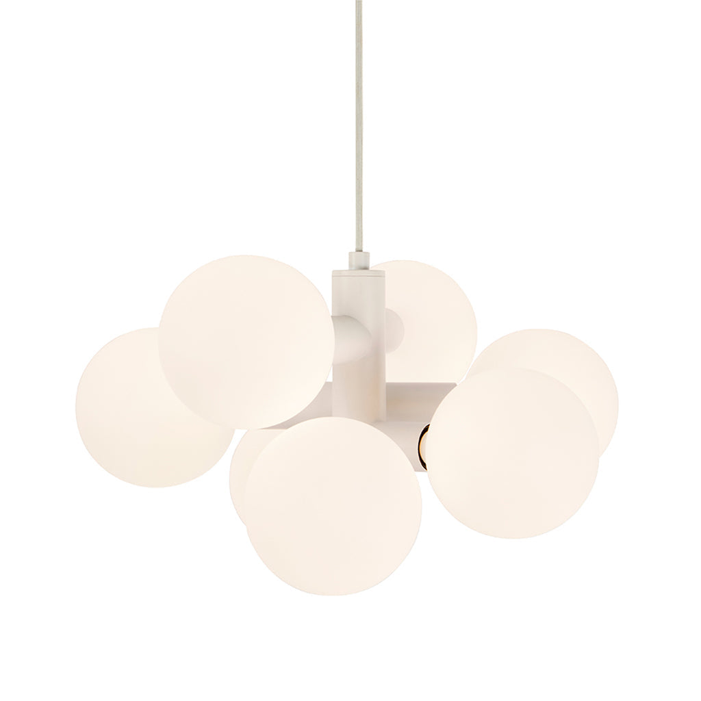 Periovra Weeks Echo Chandelier Steel & Matte-porcelain 19.3"W x 17.7"D