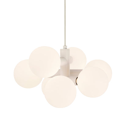 Periovra Weeks Echo Chandelier Steel & Matte-porcelain 19.3"W x 17.7"D