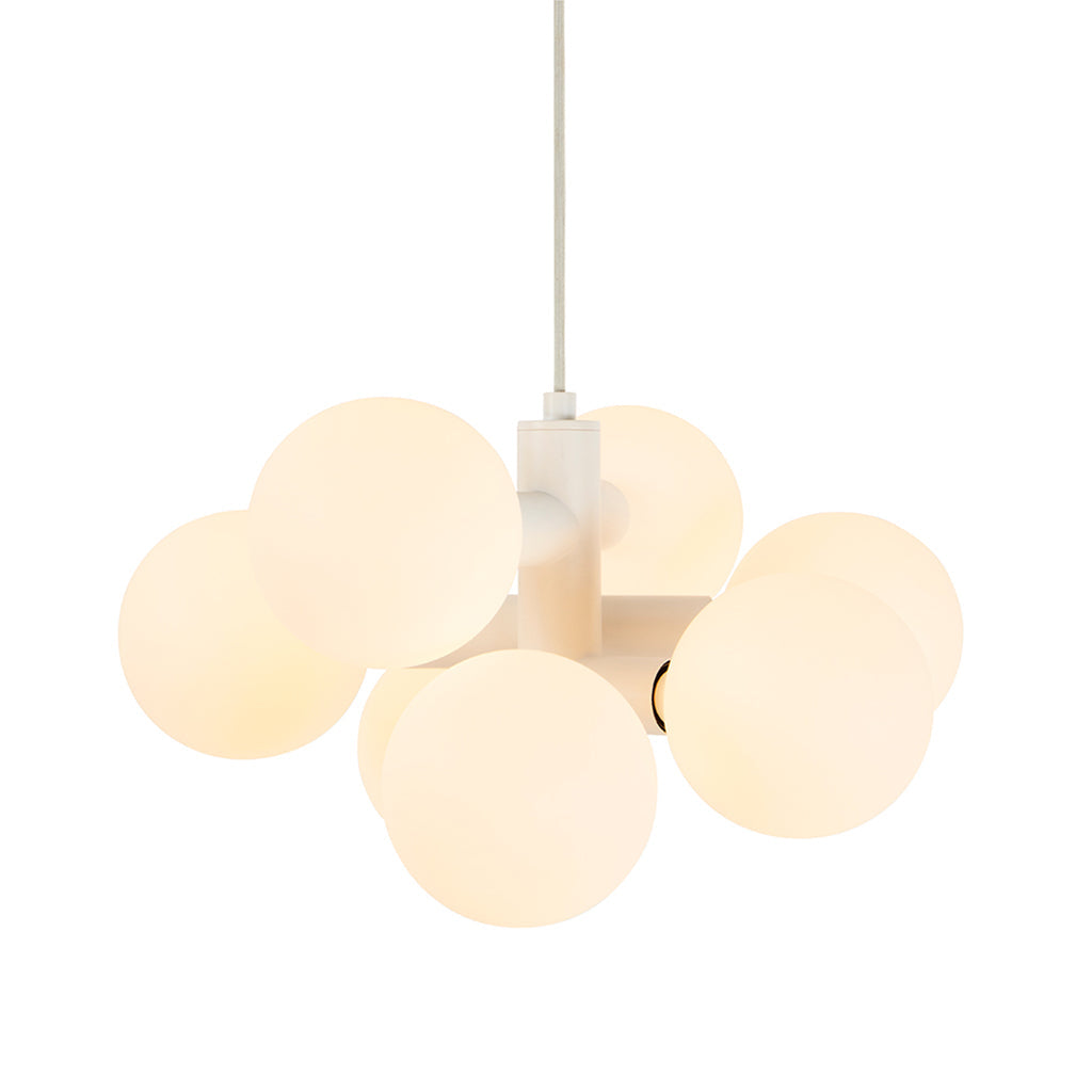 Periovra Weeks Echo Chandelier Steel & Matte-porcelain 19.3"W x 17.7"D