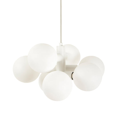 Periovra Weeks Echo Chandelier Steel & Matte-porcelain 19.3"W x 17.7"D