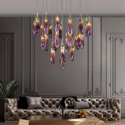 New Purple Style Eggplant-shaped Chandelier