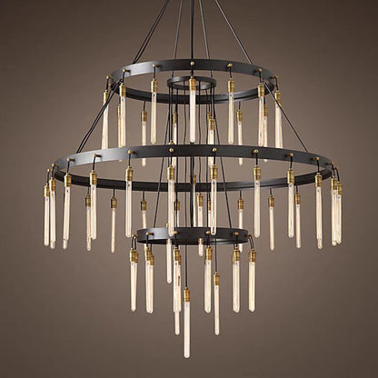 Retro-Inspired Metal Pendant Light Chandelier for Living Room/Bedroom/Staircase/Villa