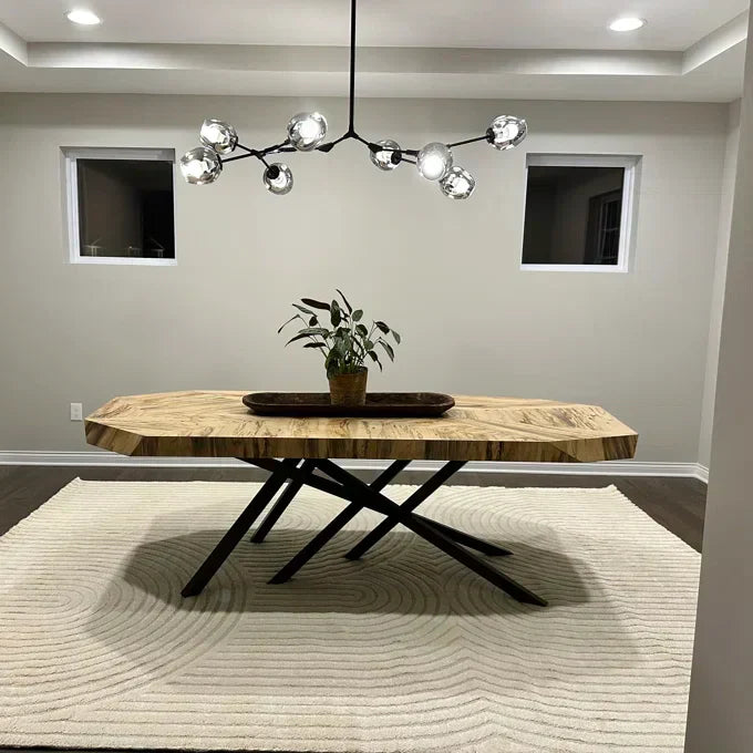 Modern Sputnik Smoky Gray/Amber Glass Branch Chandelier for Kitchen Island/Dining Room - Richardrider